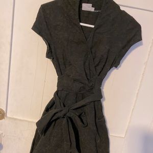 eShakti black wrap dress